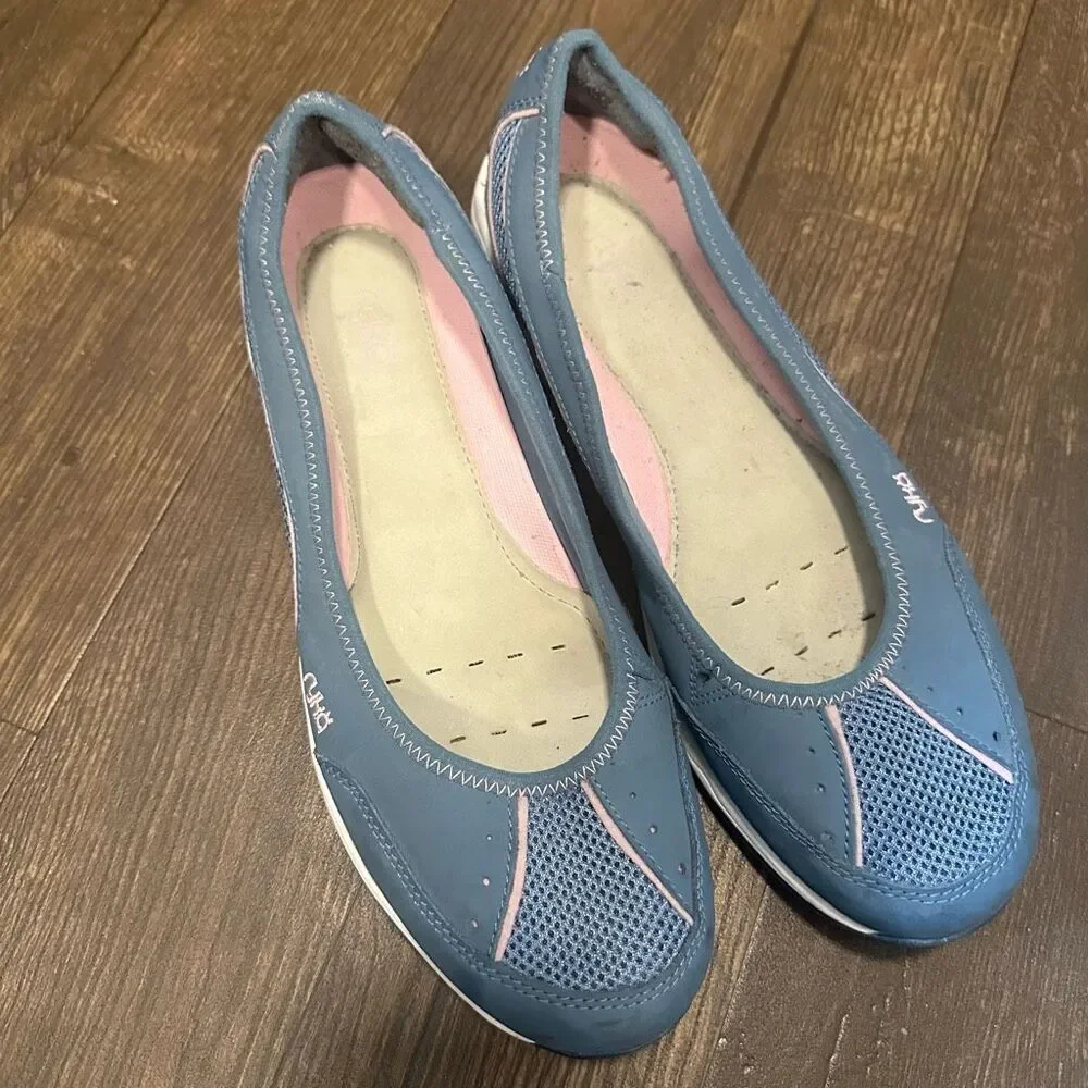 Ryka blue 12 ortho arch support comfort Mary Jane flats
